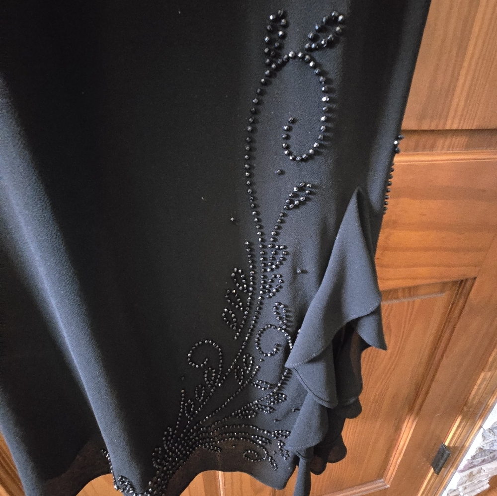 R &M RICHARDS Elegant Black Dress Size 14 - Picture 2 of 4